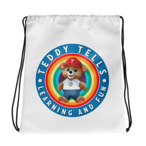 Teddy Tells Drawstring Bag