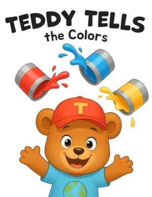 Colors eBook for kids by Teddy Tells teaching color recognition to toddlers and preschool children