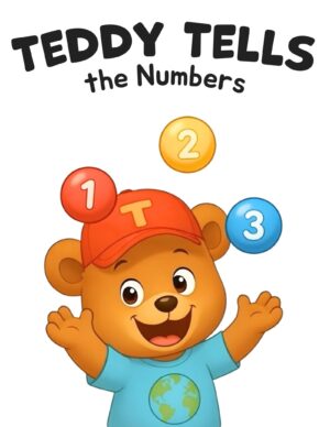 Counting eBook for kids by Teddy Tells teaching numbers and early maths to toddlers and preschool children